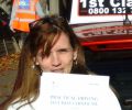 Lauryn with Driving test pass certificate